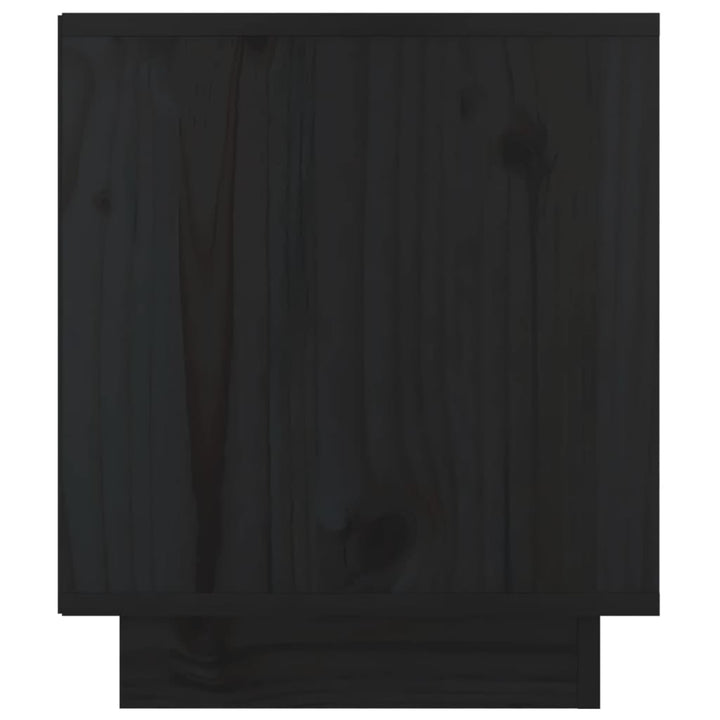 Nachtkastjes 2 st 40x34x40 cm massief grenenhout zwart
