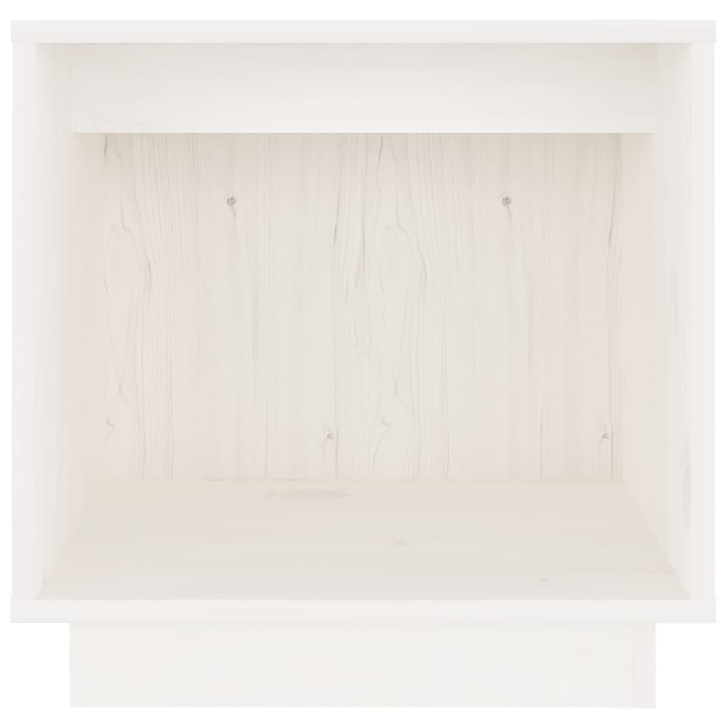 Nachtkastjes 2 st 40x30x40 cm massief grenenhout wit