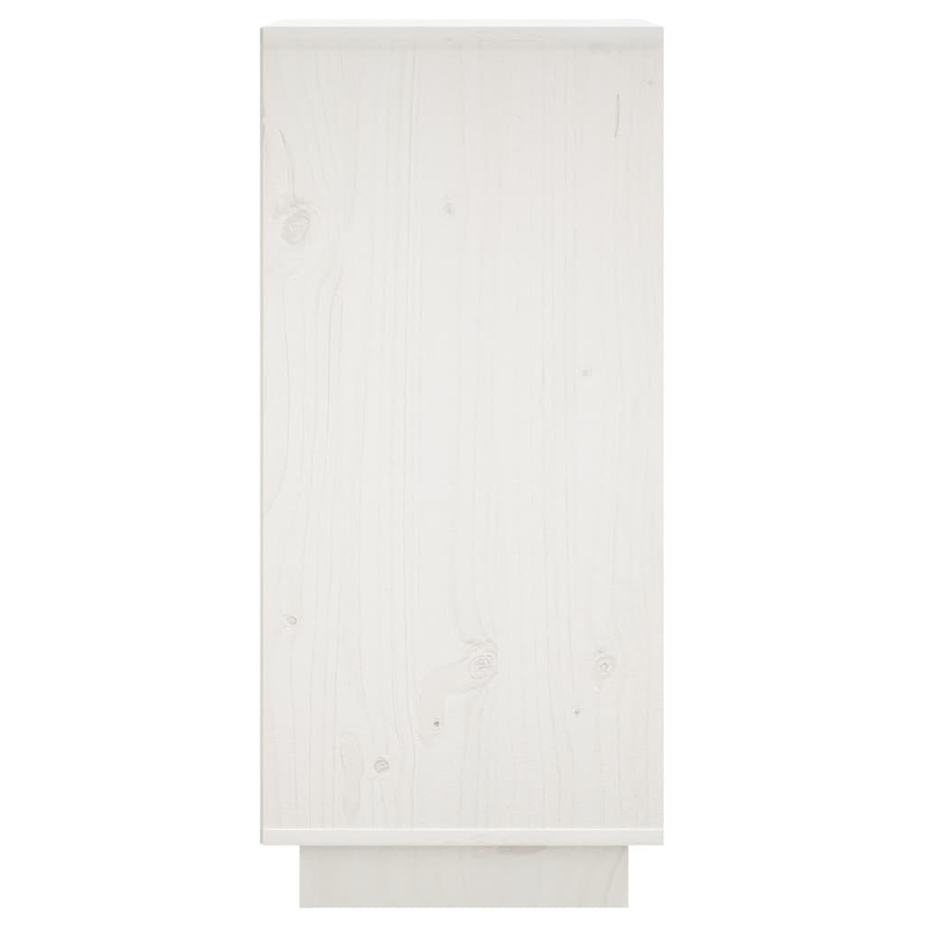 Dressoir 31,5x34x75 cm massief grenenhout wit