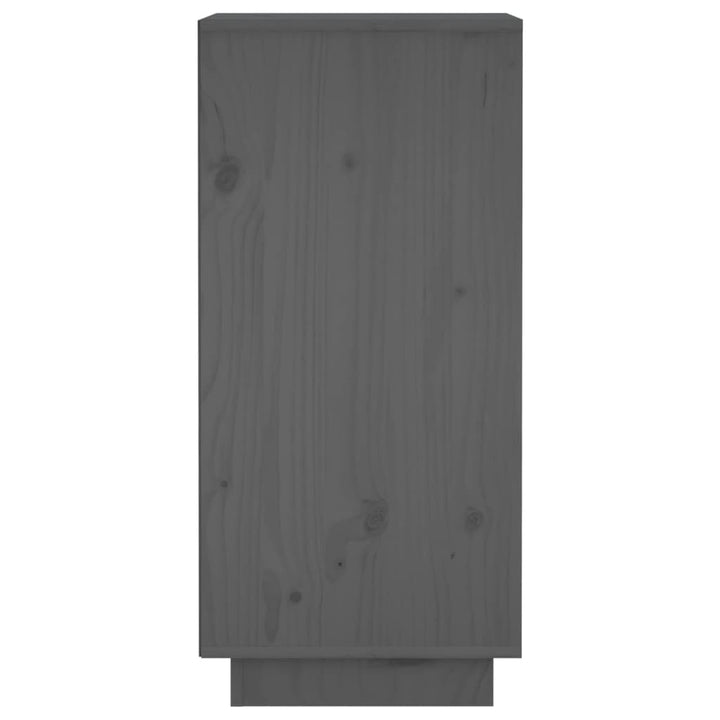 Dressoir 31,5x34x75 cm massief grenenhout grijs