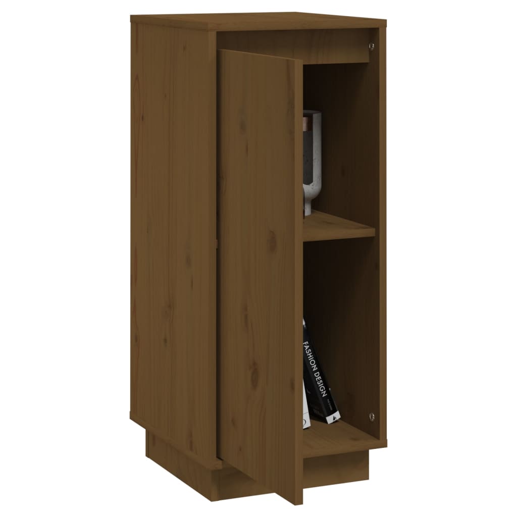 Dressoir 31,5x34x75 cm massief grenenhout honingbruin