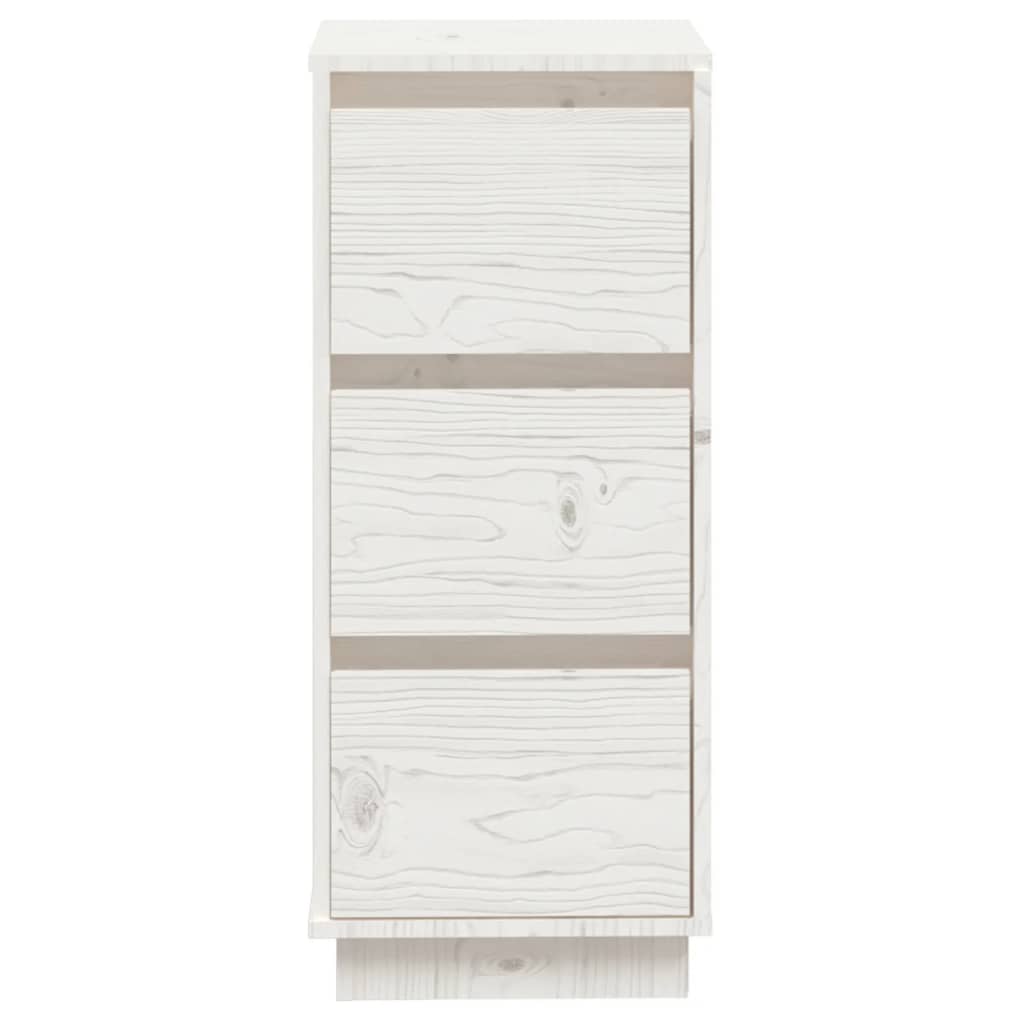 Dressoir 32x34x75 cm massief grenenhout wit
