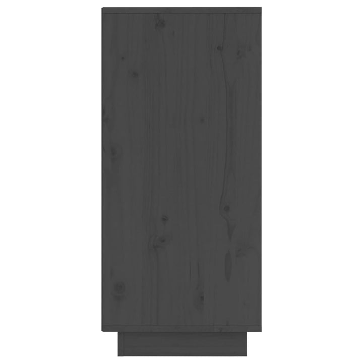 Dressoir 31,5x34x75 cm massief grenenhout grijs