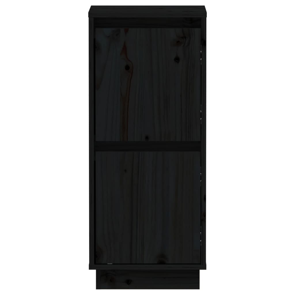 Dressoir 31,5x34x75 cm massief grenenhout zwart