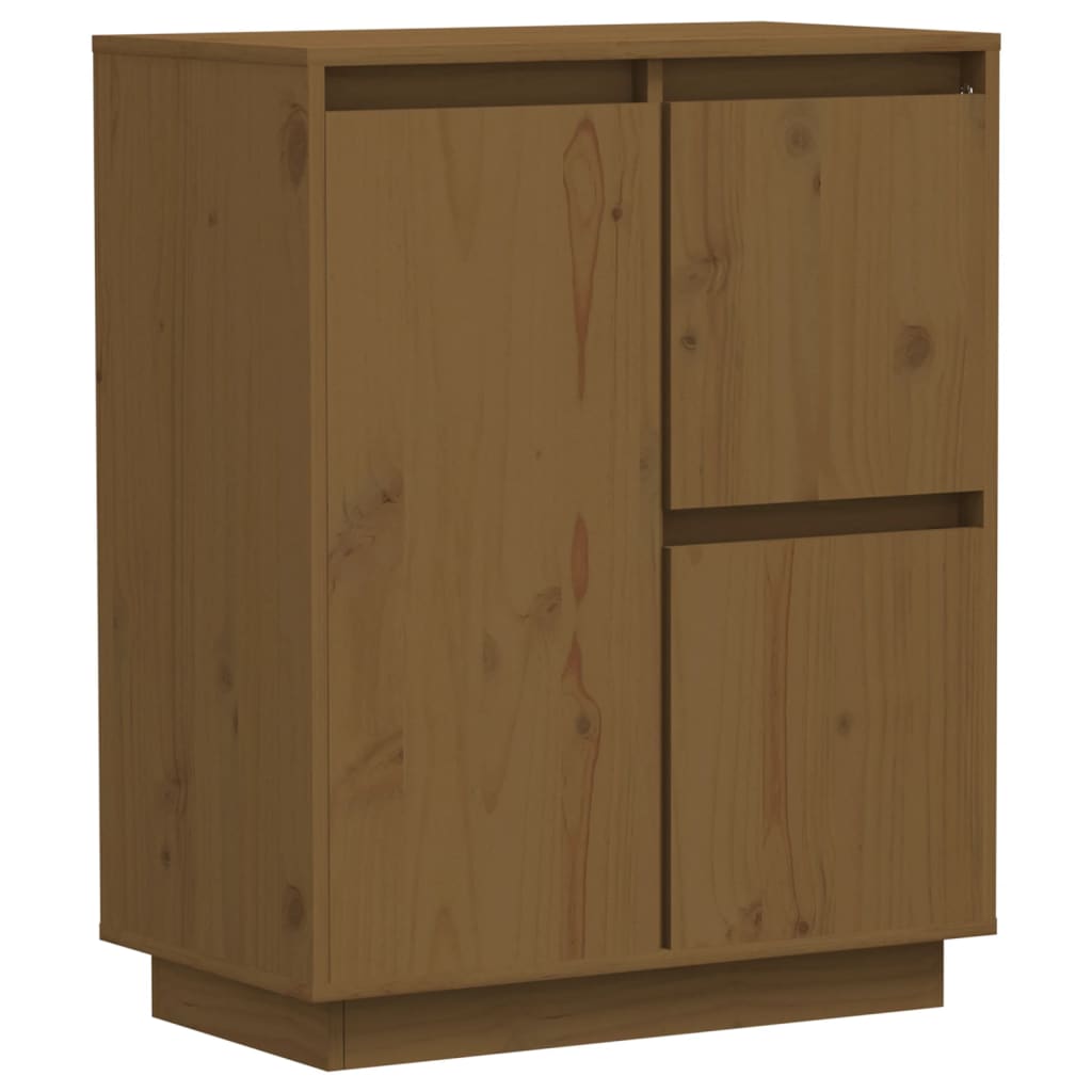 Dressoir 60x34x75 cm massief grenenhout honingbruin