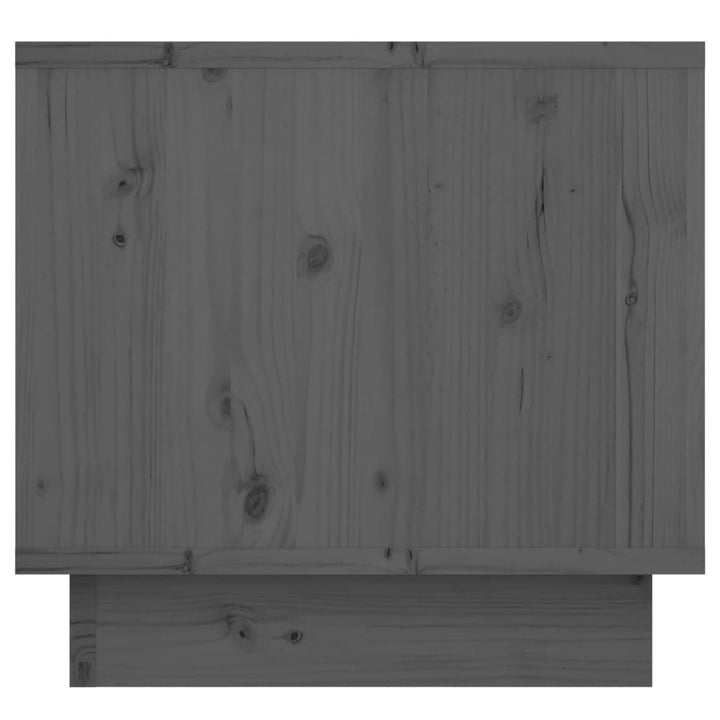 Nachtkastje 35x34x32 cm massief grenenhout grijs