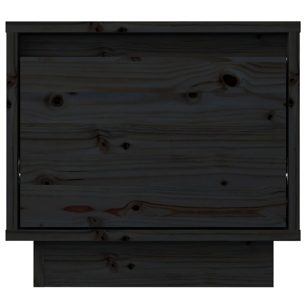Nachtkastjes 2 st 35x34x32 cm massief grenenhout zwart