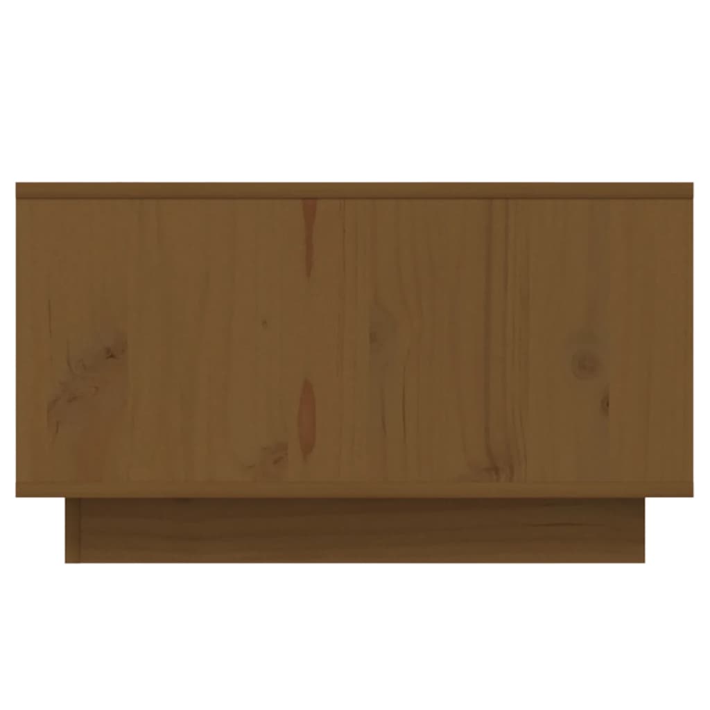 Salontafel 55x56x32 cm massief grenenhout honingbruin
