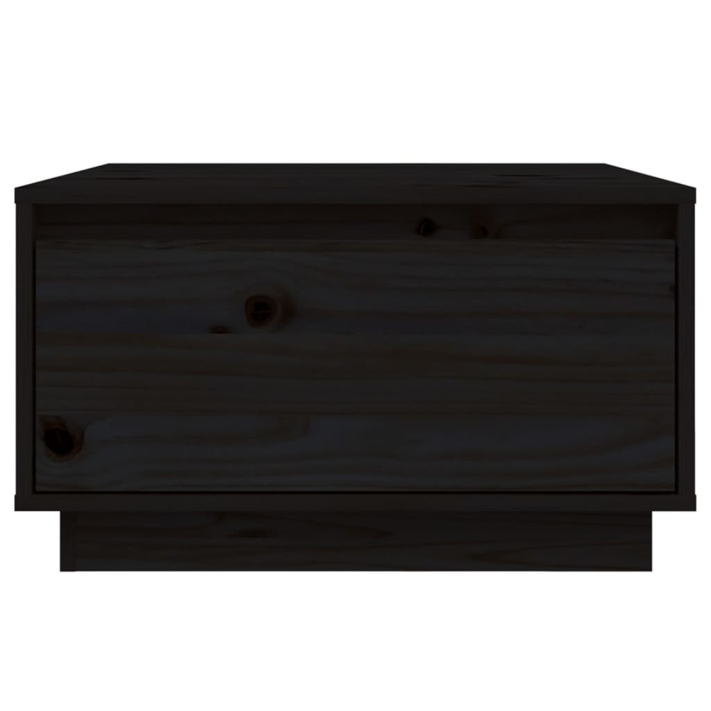 Salontafel 55x56x32 cm massief grenenhout zwart