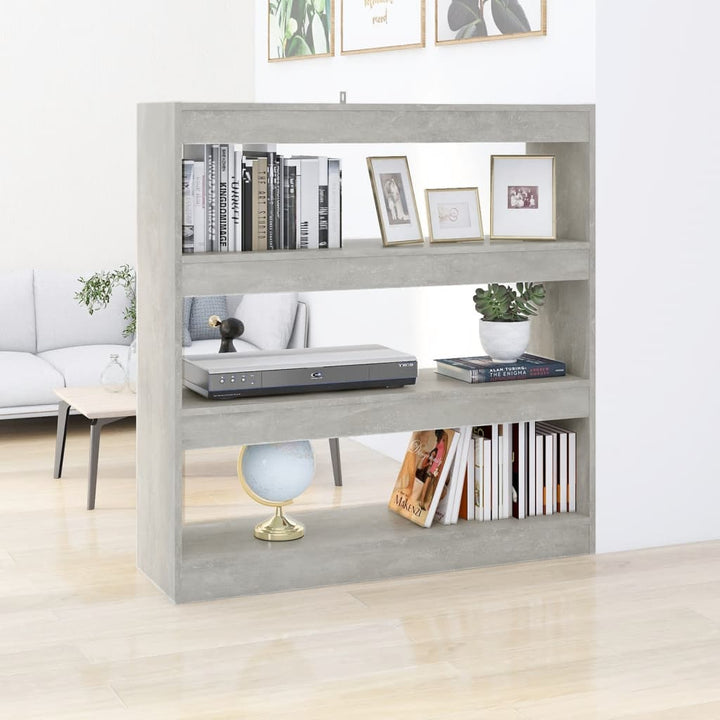 Boekenkast/kamerscherm 100x30x103 cm betongrijs