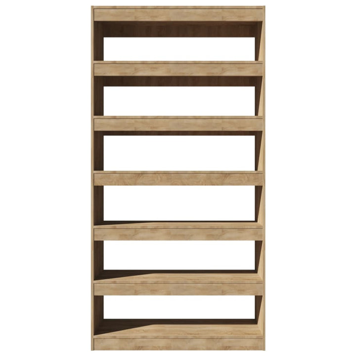 Boekenkast/kamerscherm 100x30x198 cm bewerkt hout sonoma eiken