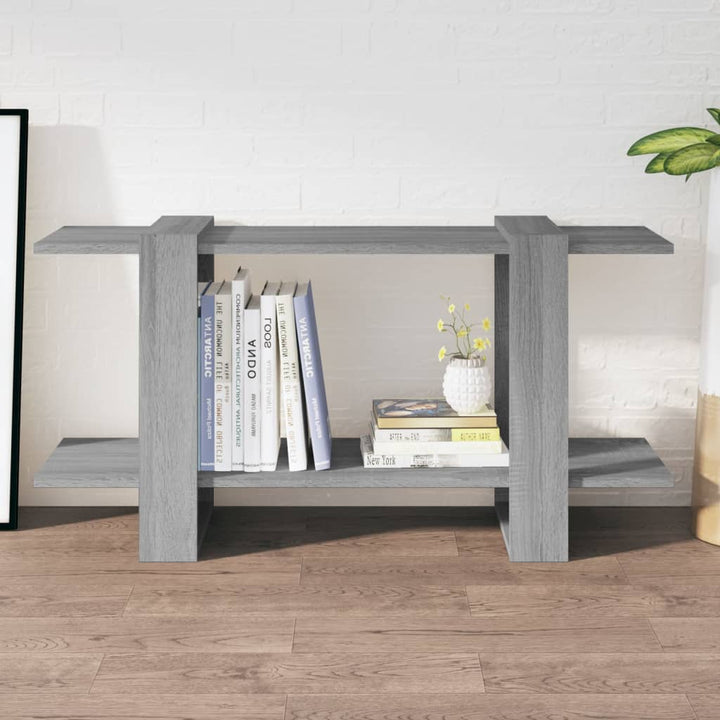 Boekenkast 100x30x51 cm bewerkt hout grijs sonoma eikenkleurig