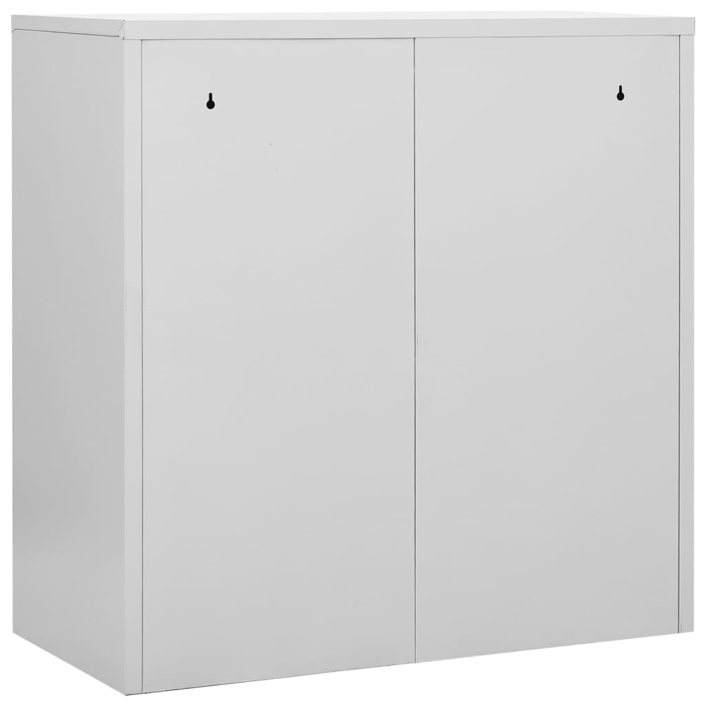 Lockerkasten 2 st 90x45x92,5 cm staal lichtgrijs en blauw