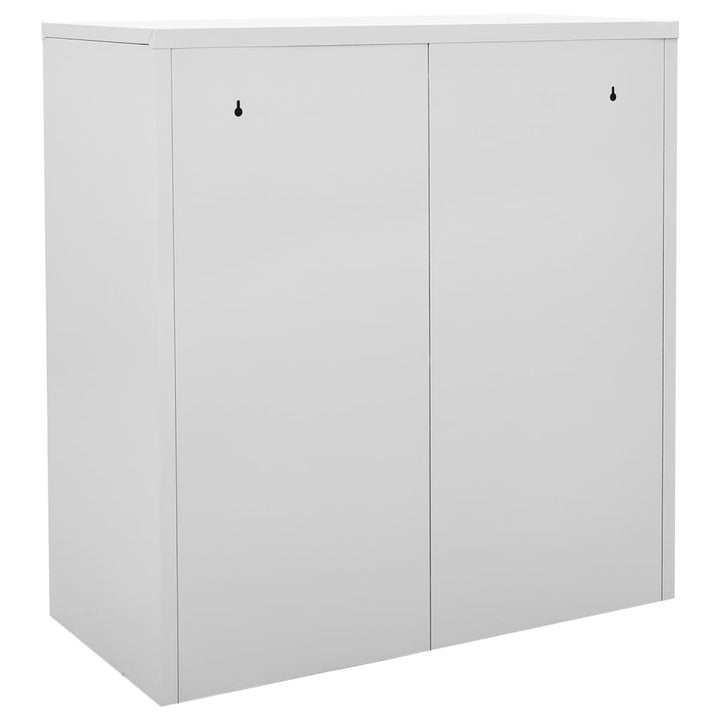 Lockerkasten 2 st 90x45x92,5 cm staal lichtgrijs en rood