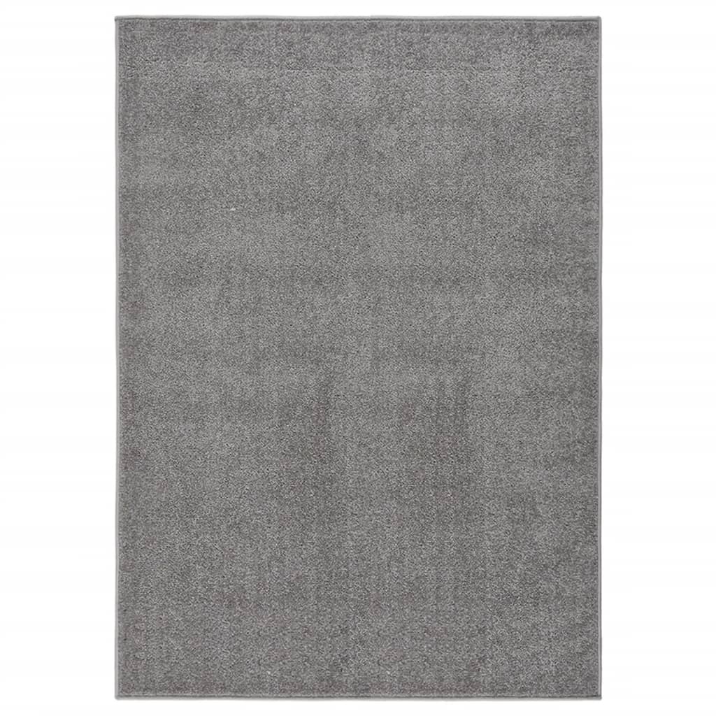Vloerkleed kortpolig 240x340 cm grijs