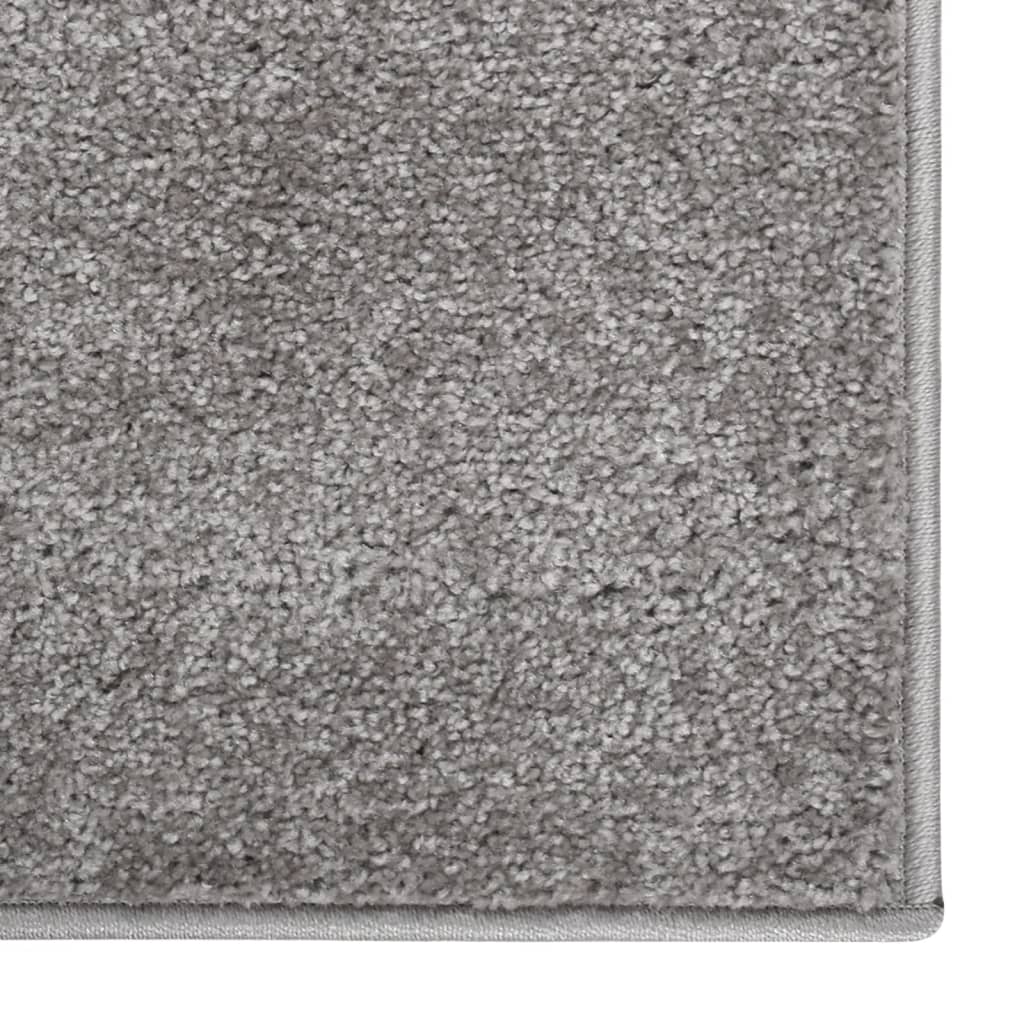 Vloerkleed kortpolig 240x340 cm grijs