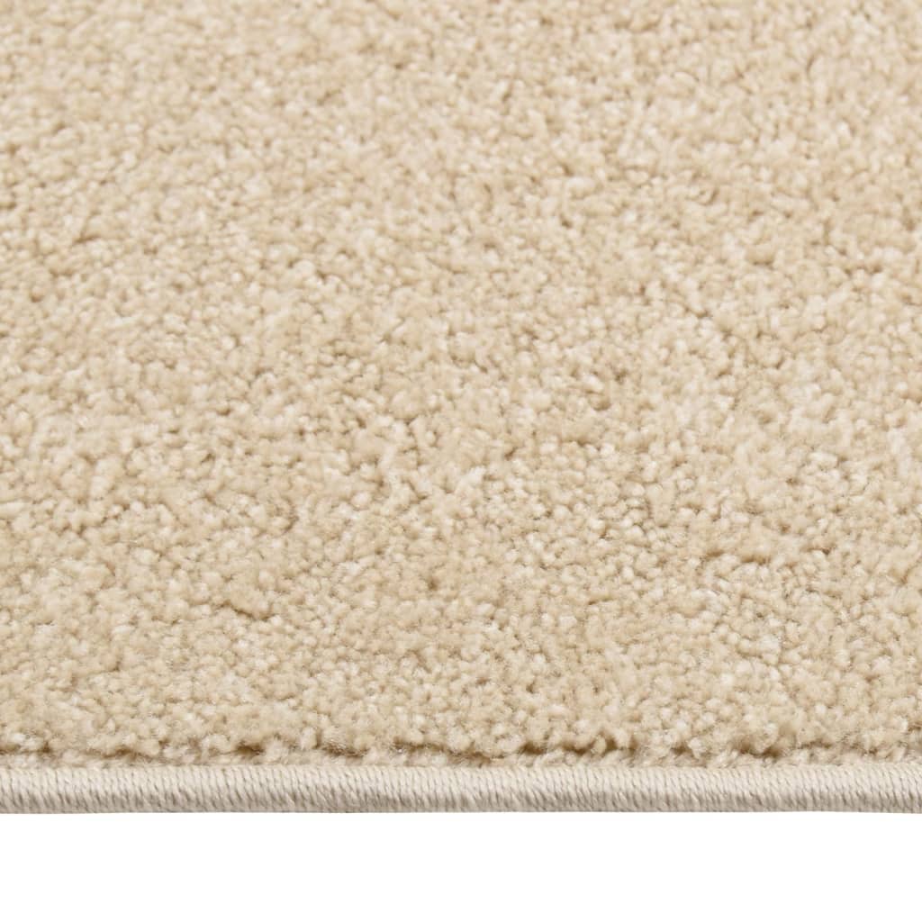 Vloerkleed kortpolig 120x170 cm beige