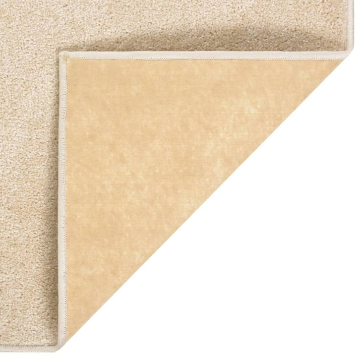 Vloerkleed kortpolig 120x170 cm beige