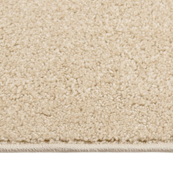 Vloerkleed kortpolig 140x200 cm beige