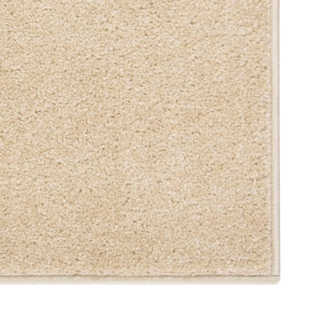 Vloerkleed kortpolig 240x340 cm beige