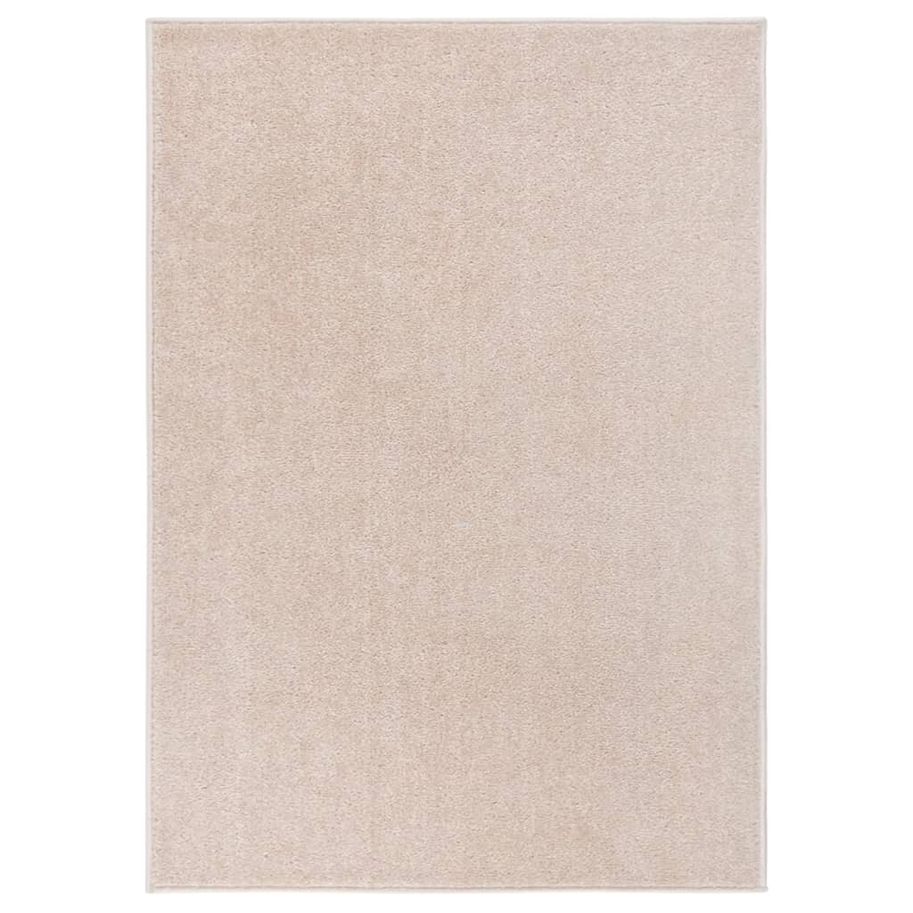 Vloerkleed kortpolig 240x340 cm donkerbeige