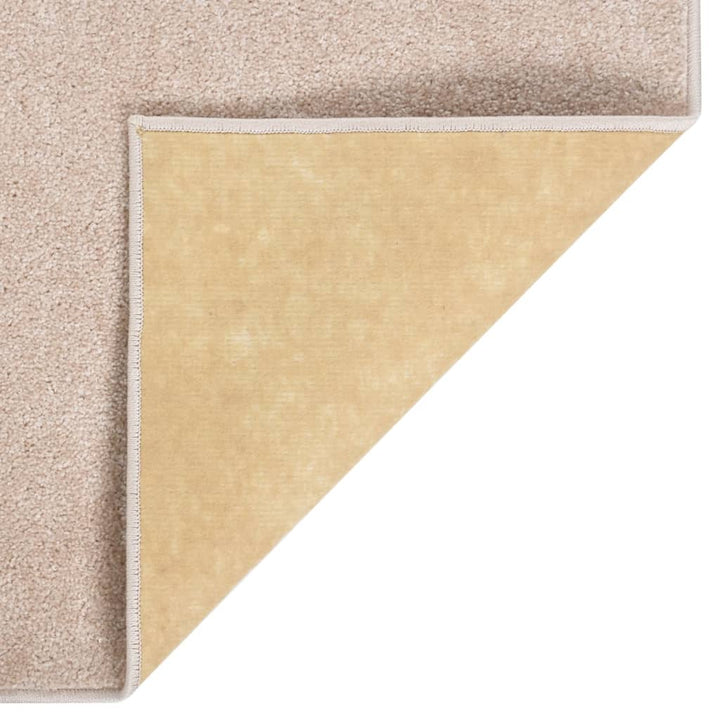 Vloerkleed kortpolig 240x340 cm donkerbeige