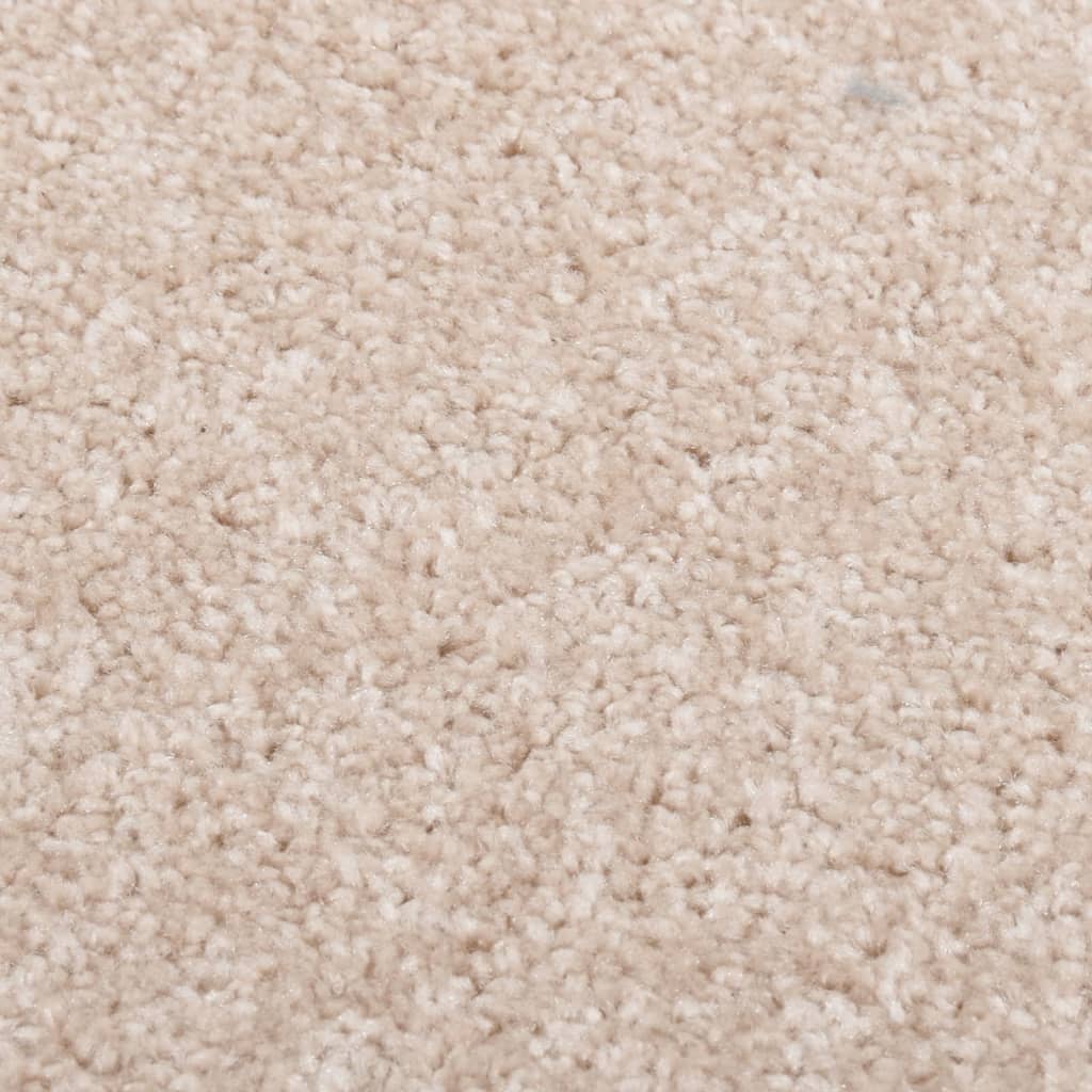 Vloerkleed kortkleedpolig 240x340 cm donkerbeige