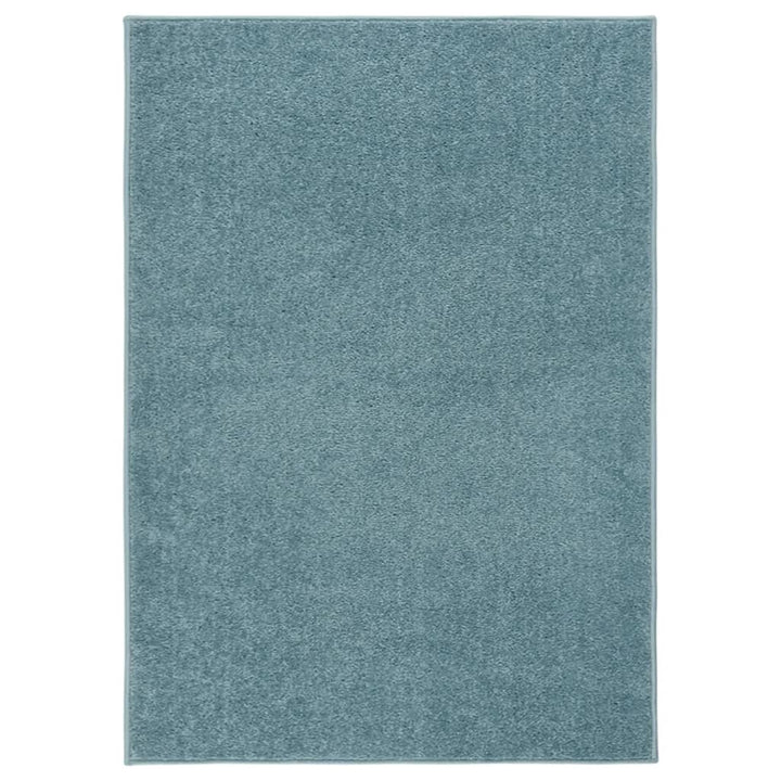 Vloerkleed kortpolig 140x200 cm blauw
