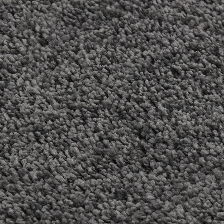 Vloerkleed shaggy anti-slip 160x230 cm donkergrijs