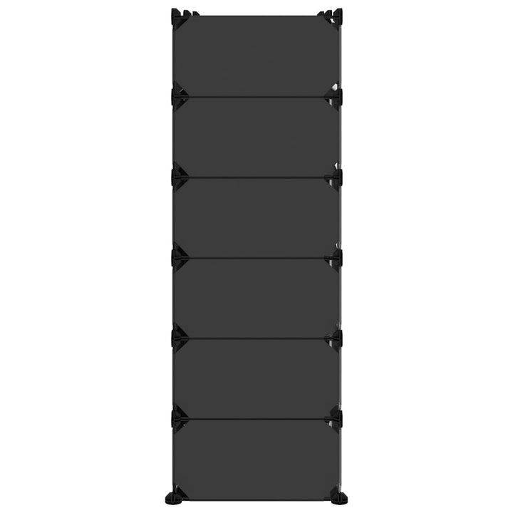 Schoenenrek 94,5x36,5x106 cm polypropeen zwart