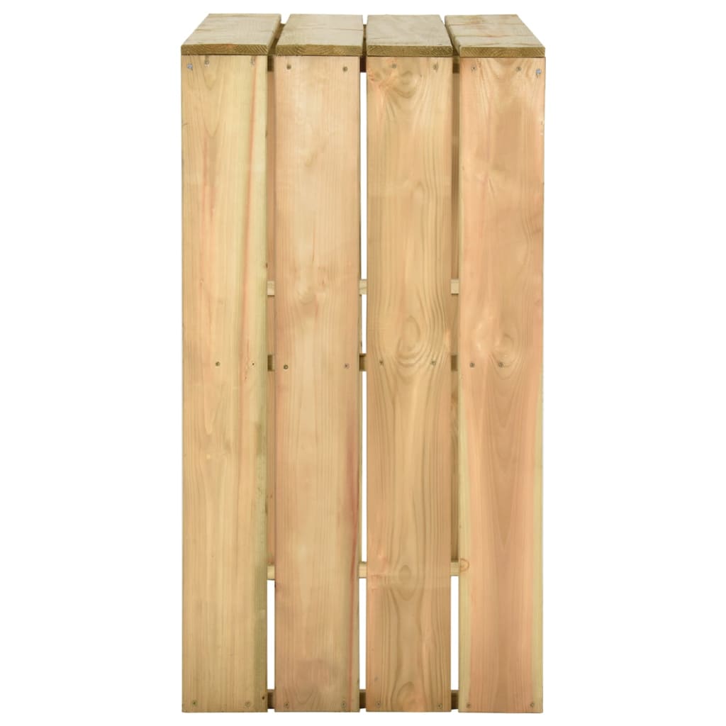 5-delige Tuinbarset geïmpregneerd grenenhout