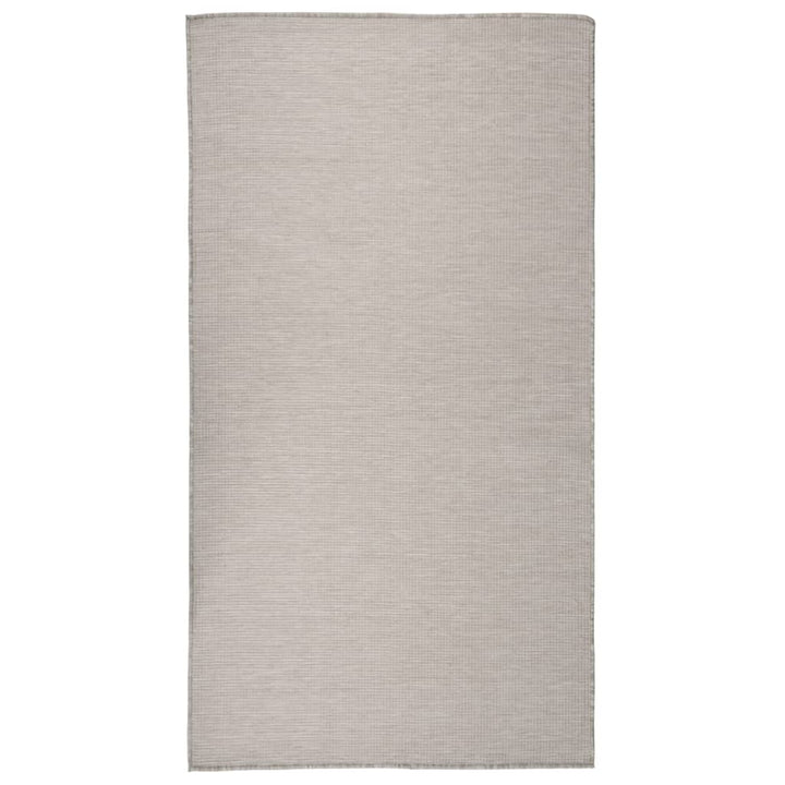 Buitenkleed platgeweven 80x150 cm taupe