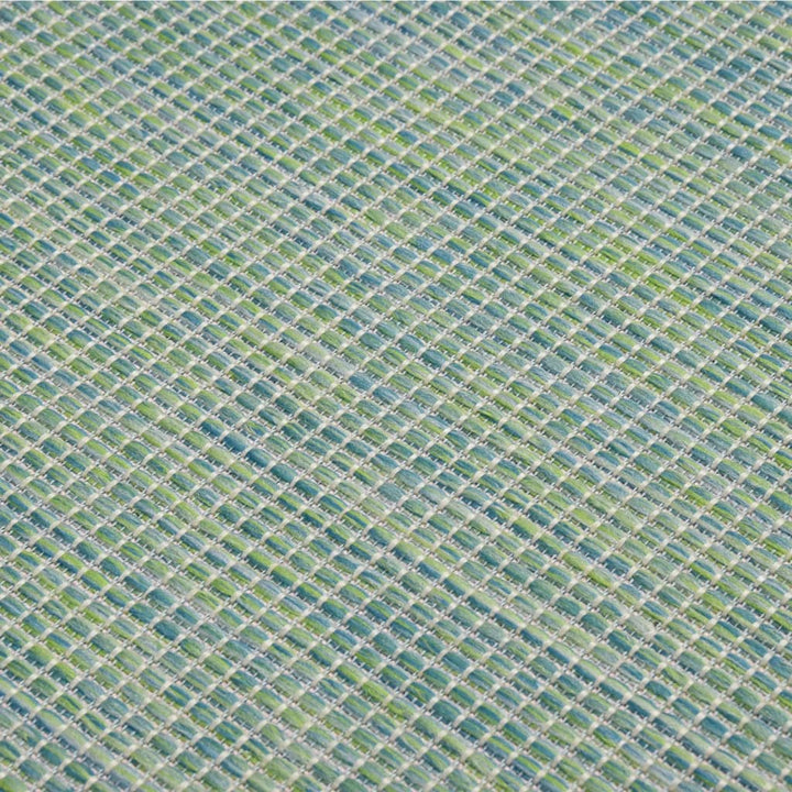 Buitenkleed platgeweven 200x280 cm turquoise