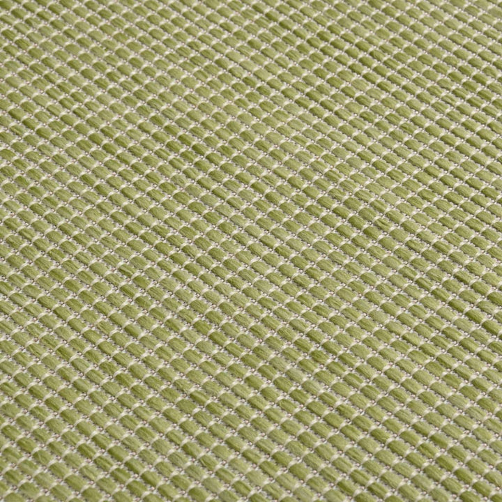 Buitenkleed platgeweven 80x150 cm groen