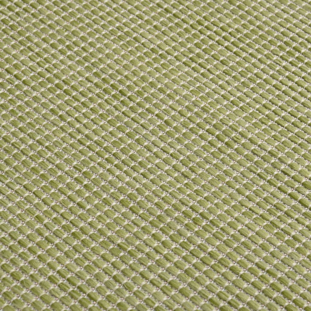 Buitenkleed platgeweven 160x230 cm groen