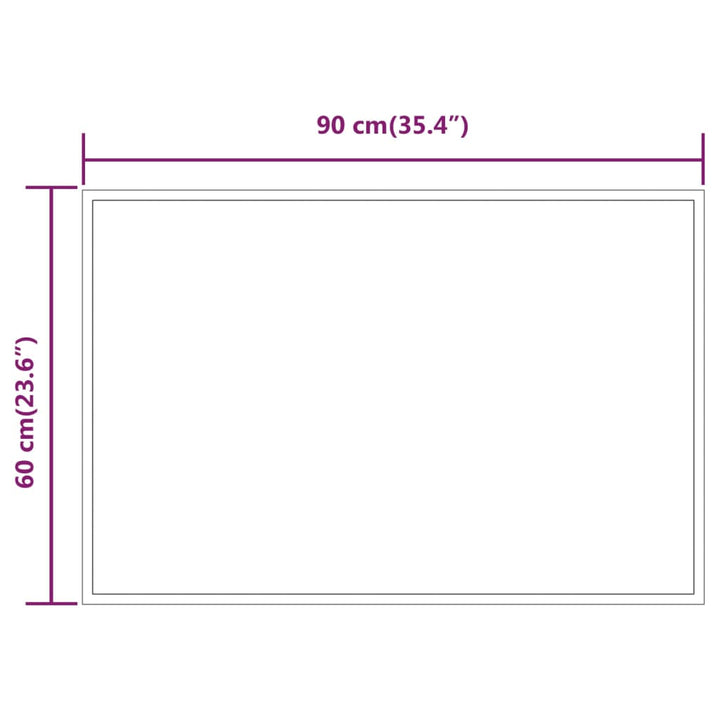 Badkamerspiegel LED 90x60 cm