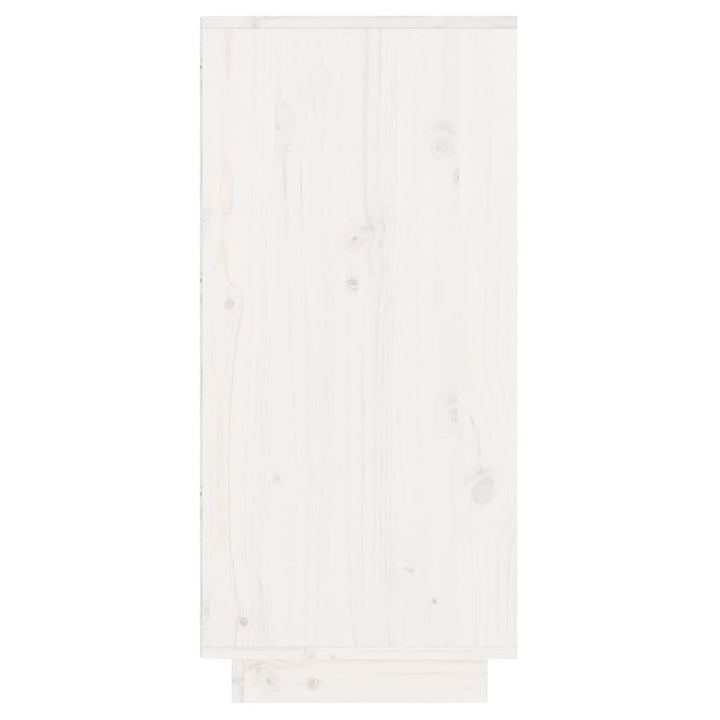 Wandkast 60x34x75 cm massief grenenhout wit