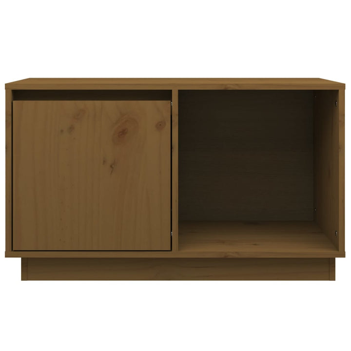 Tv-meubel 74x35x44 cm massief grenenhout honingbruin