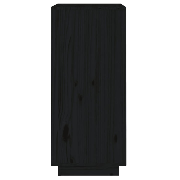 Dressoir 38x35x80 cm massief grenenhout zwart
