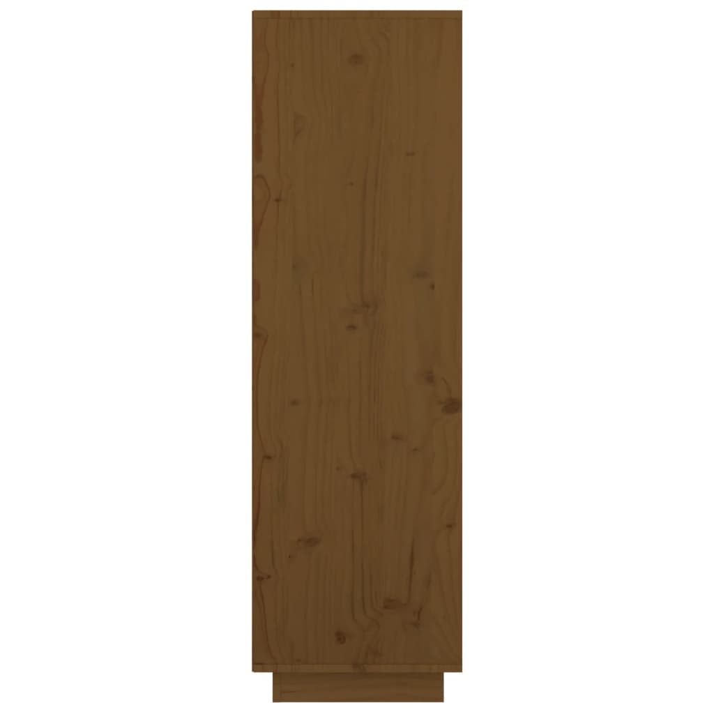 Hoge kast 74x35x117 cm massief grenenhout honingbruin
