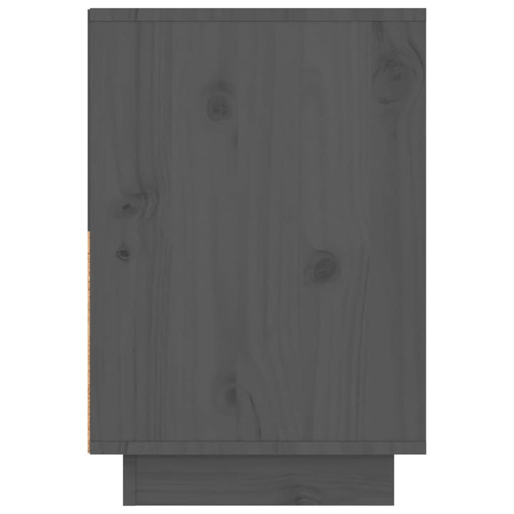 Nachtkastjes 2 st 60x34x51 cm massief grenenhout grijs