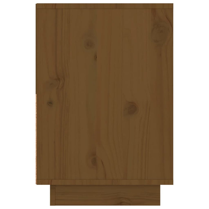 Nachtkastje 60x34x51 cm massief grenenhout honingbruin