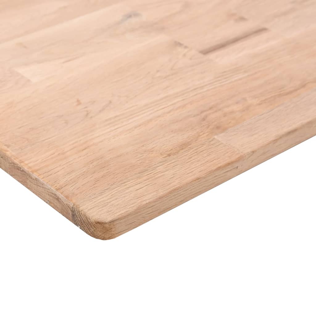 Tafelblad vierkant 60x60x1,5 cm onbehandeld massief eikenhout
