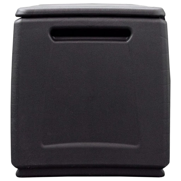 Tuinbox 330 L 138x53x57 cm donkergrijs en zwart