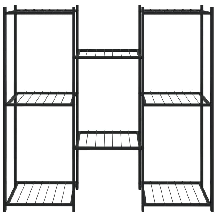 Bloemenstandaard 83x25x80 cm ijzer zwart