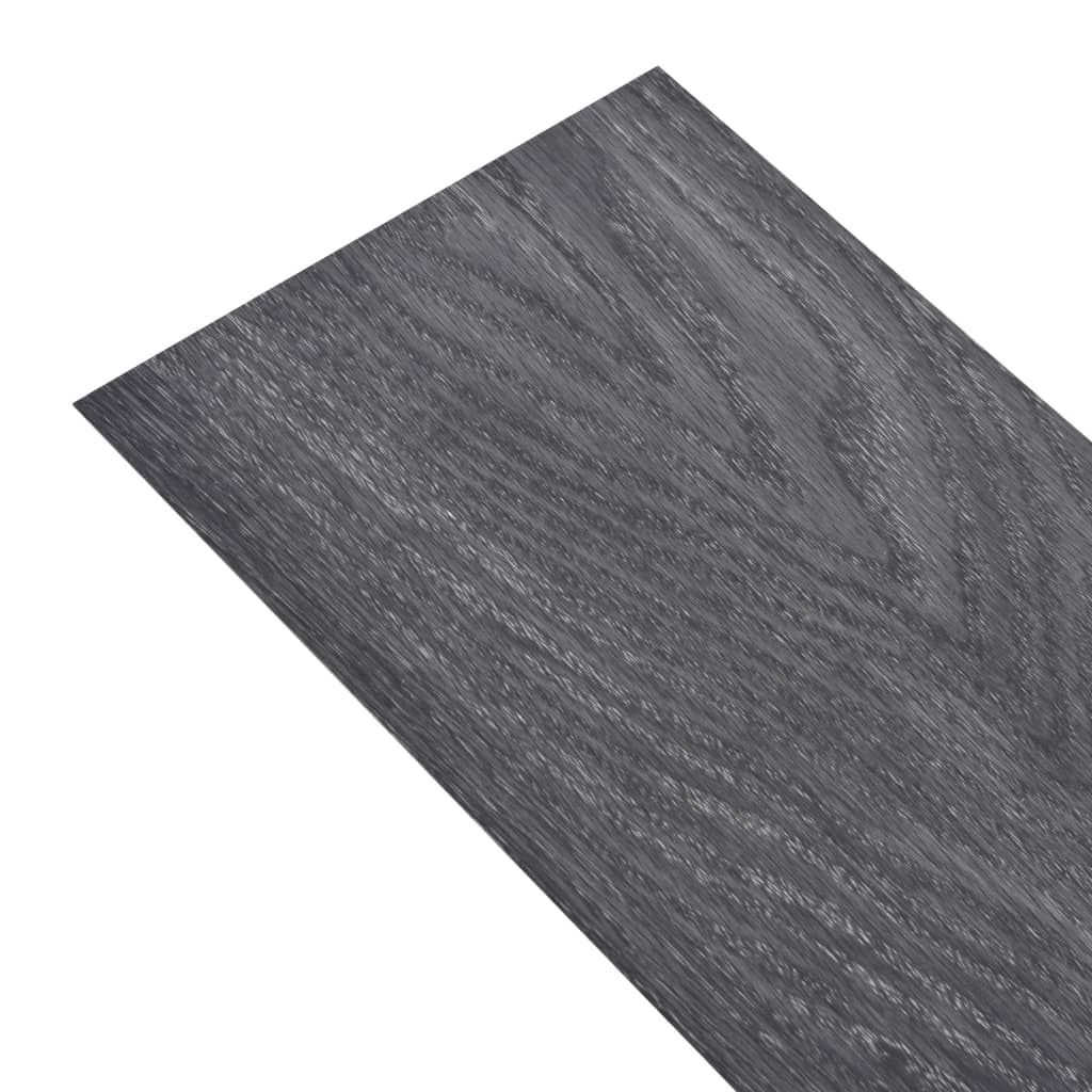Vloerplanken zelfklevend 2,51 m² 2 mm PVC zwart en wit