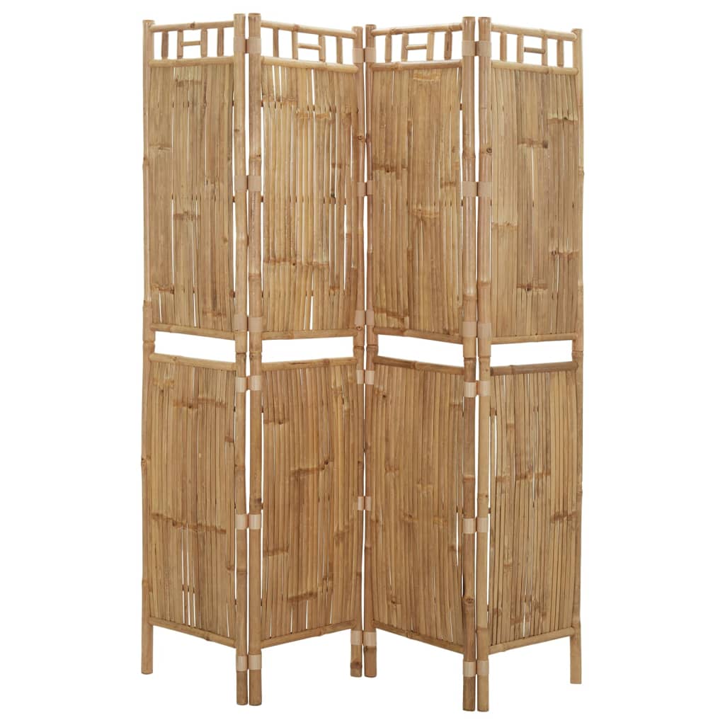 Kamerscherm met 4 panelen 160x180 cm bamboe