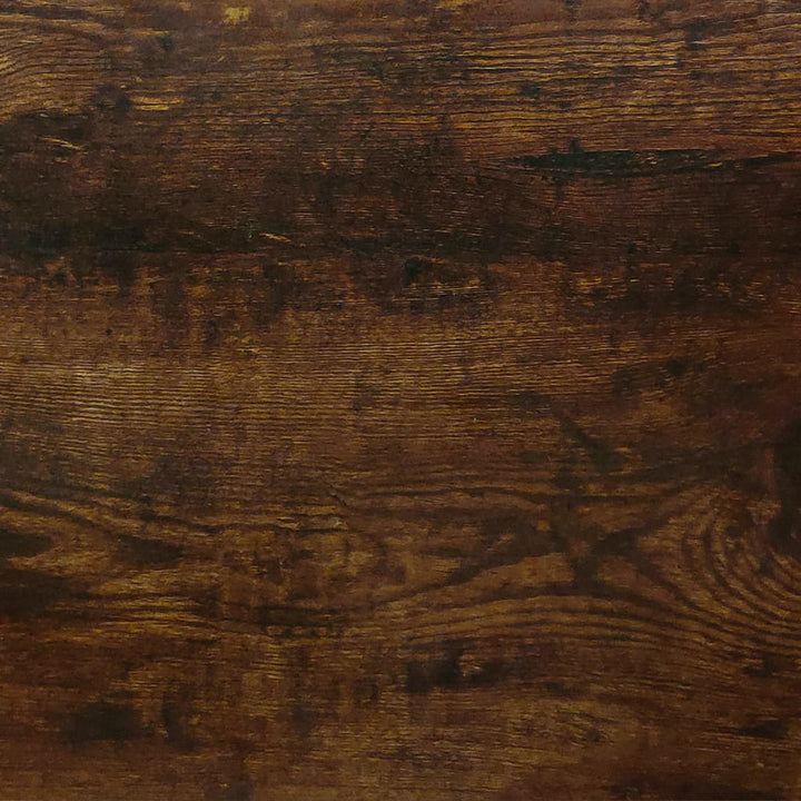 Boekenkast trapvormig 107 cm bewerkt hout gerookt eikenkleurig