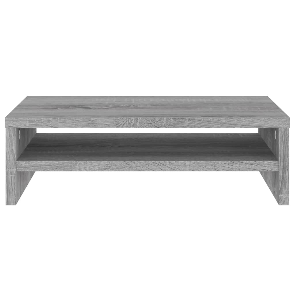 Monitorstandaard 42x24x13 cm bewerkt hout grijs sonoma eiken