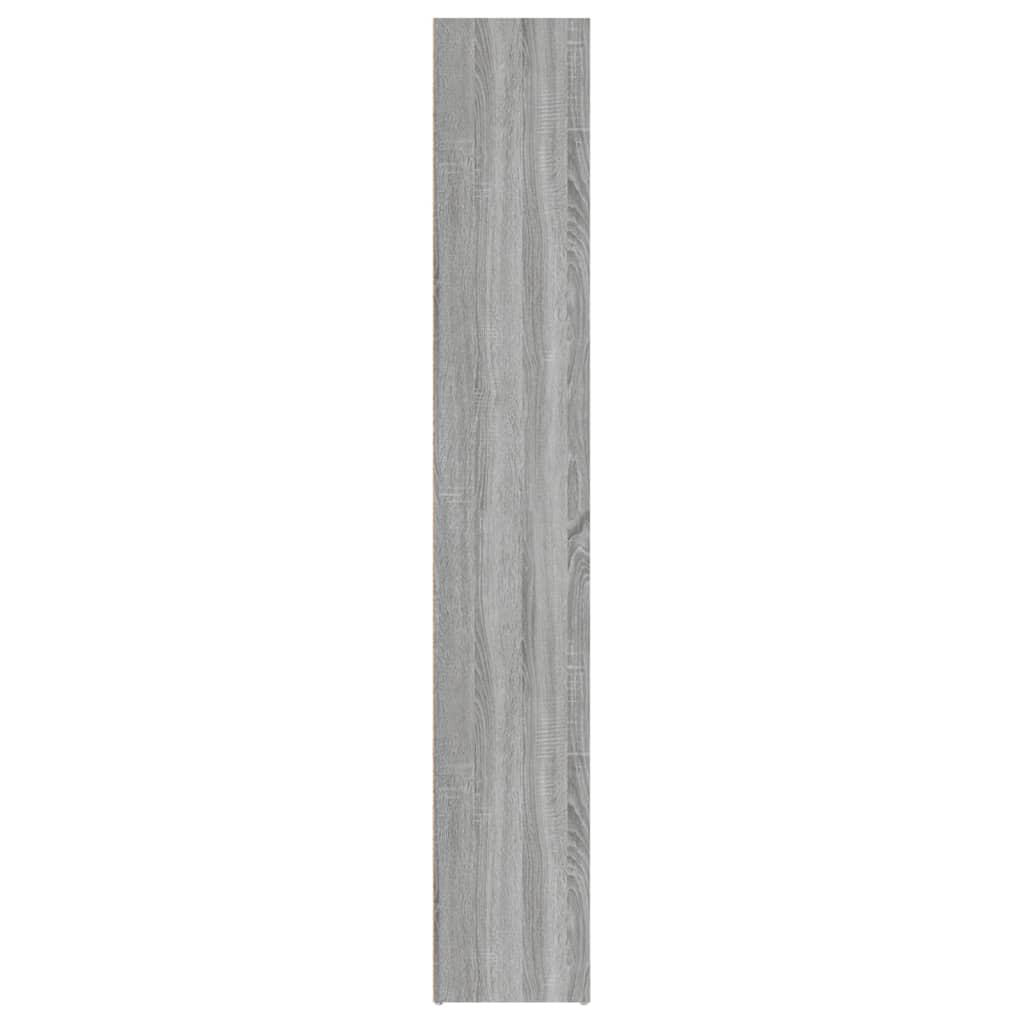 Boekenkast 40x30x189 cm bewerkt hout grijs sonoma eikenkleurig